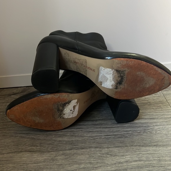 Saks Fifth Avenue Genuine Leather Booties - Picture 7 of 13